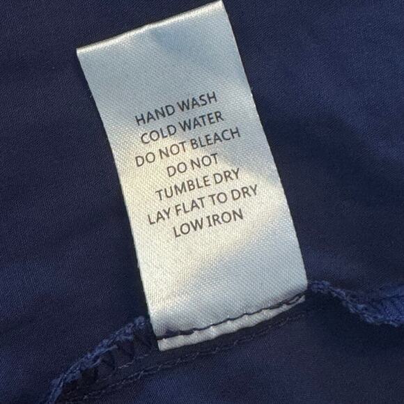 MAZIK Blue Ruffled Collar and Sleeves Tiered Mini Short Dress 100% Cotton Sz M - Picture 12 of 12